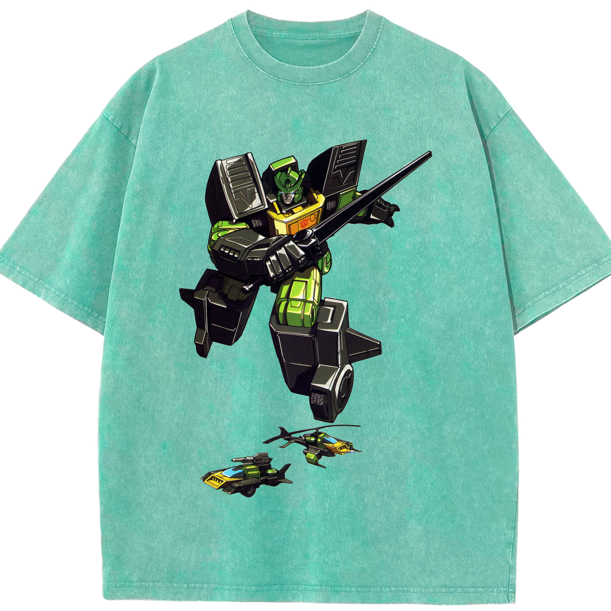 （画像用）  綿100% ヴィンテージ風 半袖Tシャツ（フロントプリント）